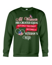 The Finest Becomes A Veteran's Wife Crewneck Sweatshirt thumbnail