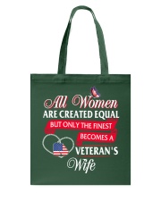 The Finest Becomes A Veteran's Wife Tote Bag thumbnail