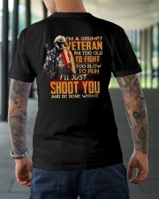 Grumpy Veteran Classic T-Shirt lifestyle-mens-crewneck-back-3
