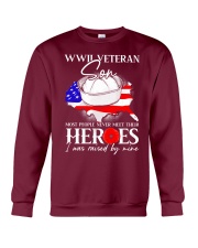 I Was Raised- WWII Sailor Veteran Son Crewneck Sweatshirt thumbnail