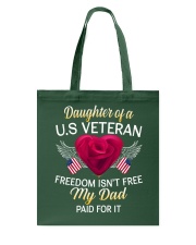 Daughter Of A US Veteran-Dad Paid Tote Bag thumbnail