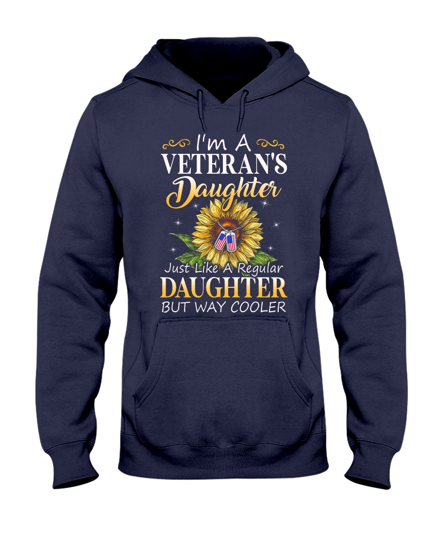 US Veteran Daughter-Cooler Hooded Sweatshirt