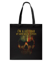 Veteran Oath Never Expires Tote Bag thumbnail