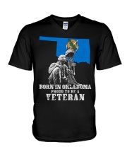 Born In Oklahoma V-Neck T-Shirt thumbnail