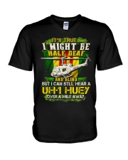 Still Hear A UH1-Huey V-Neck T-Shirt thumbnail
