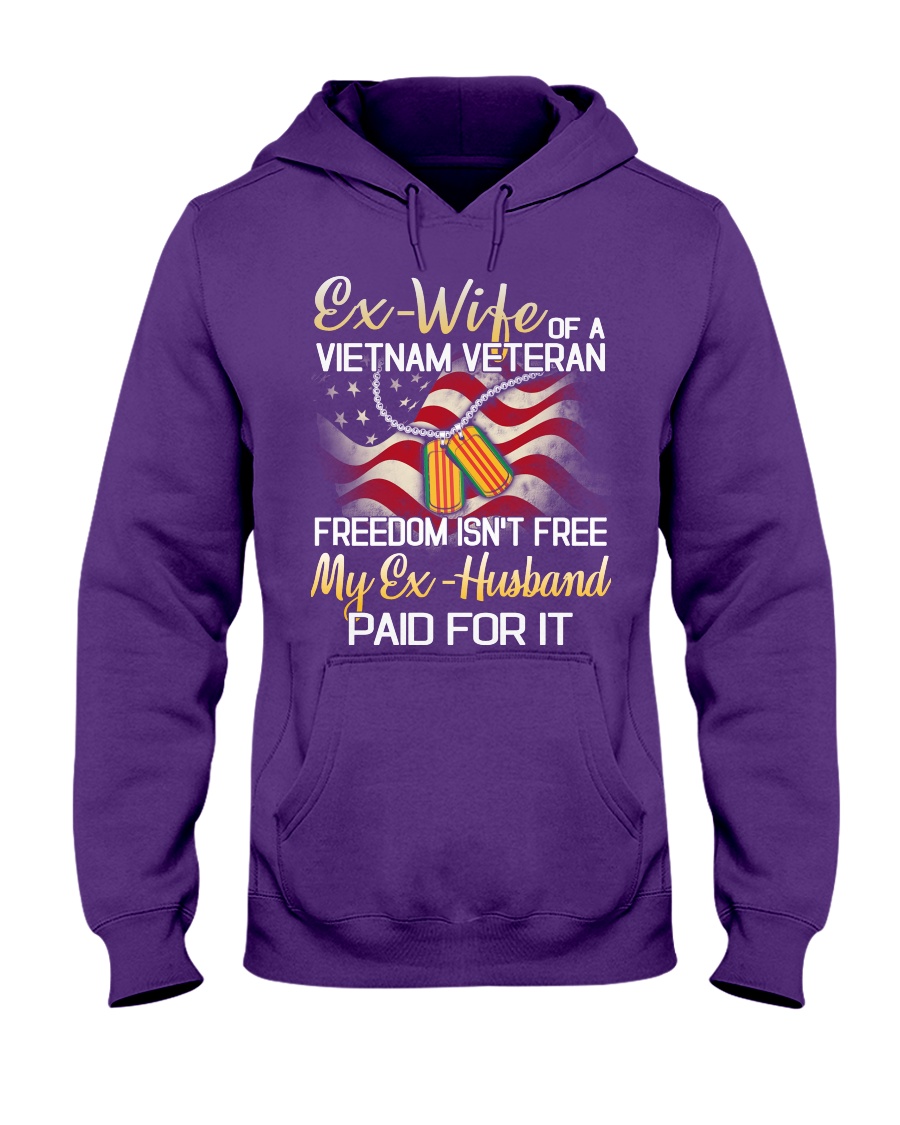 Ex Wife Of A Vietnam Veteran Hooded Sweatshirt
