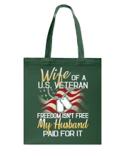 Wife Of A US Veteran Tote Bag thumbnail