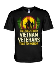 Time To Honor V-Neck T-Shirt thumbnail