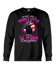 US Veteran Mama-Little Girl Crewneck Sweatshirt thumbnail