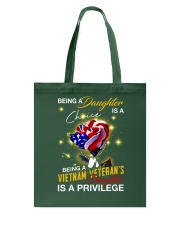 Vietnam Veteran's Daughter Privilege Tote Bag thumbnail