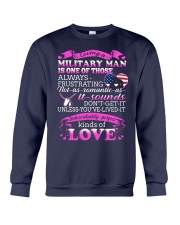 Loving A Military Man Crewneck Sweatshirt thumbnail