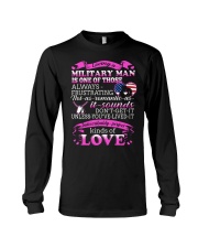 Loving A Military Man Long Sleeve Tee thumbnail