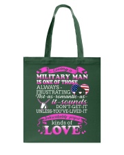 Loving A Military Man Tote Bag thumbnail