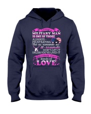 Loving A Military Man Hooded Sweatshirt thumbnail
