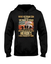 WWII Veteran Son And Vietnam Veteran Hooded Sweatshirt thumbnail