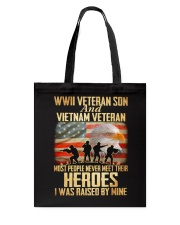 WWII Veteran Son And Vietnam Veteran Tote Bag thumbnail