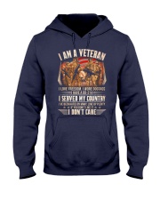 I Don't Care Hooded Sweatshirt front
