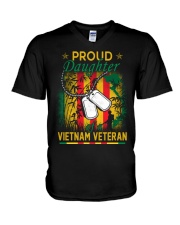 Vietnam Vet Proud Daughter V-Neck T-Shirt thumbnail