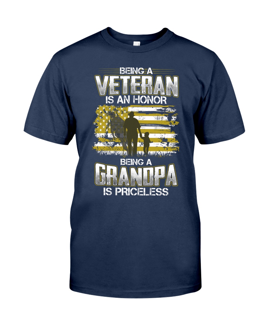 Being A Veteran Grandpa Is Priceless Classic T-Shirt