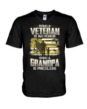 Being A Veteran Grandpa Is Priceless V-Neck T-Shirt thumbnail