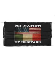 Italian Heritage Cloth face mask front