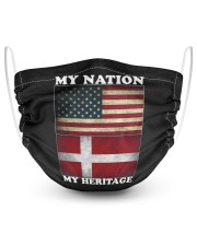 Danish Nation Heritage 2 Layer Face Mask - Single thumbnail