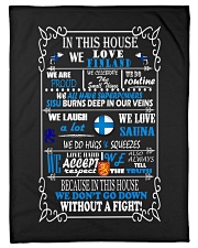Finland Flag Small Fleece Blanket - 30" x 40" thumbnail
