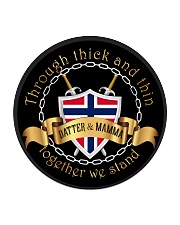 Norwegian Mom and Daughter Circle Coaster thumbnail