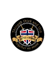 Norwegian Mom and Daughter Circle Magnet thumbnail