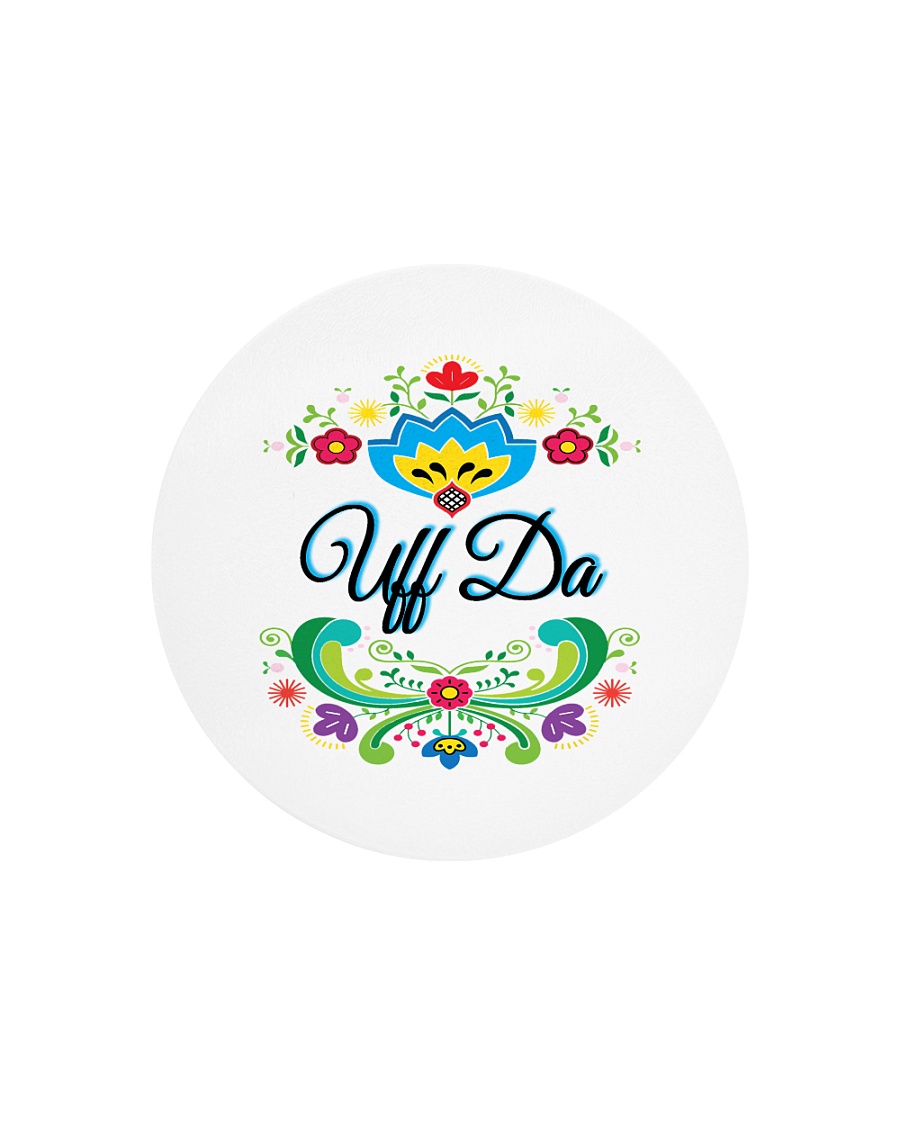 Norway Uff Da Circle Cutting Board