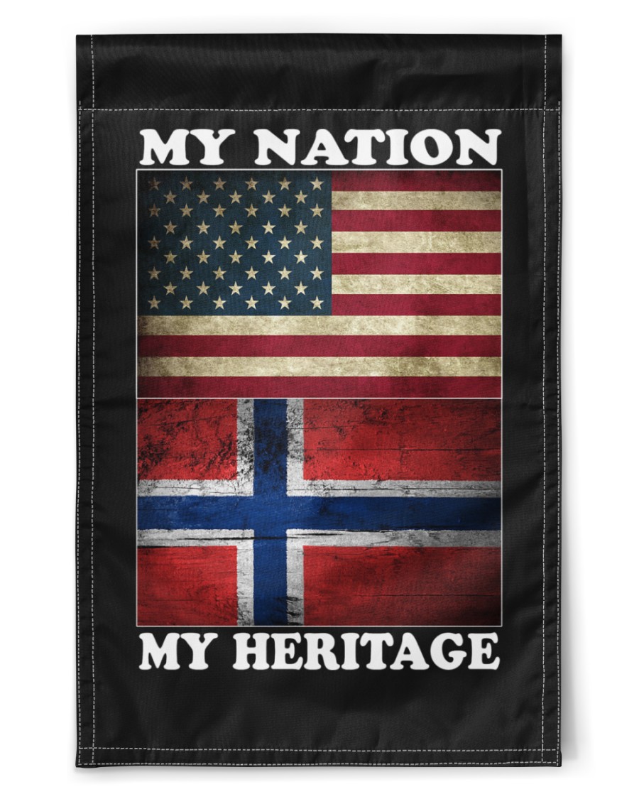 Norwegian Nation Heritage 11.5"x17.5" Garden Flag