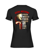 diesel mechanic fixes Premium Fit Ladies Tee thumbnail