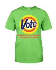 REMOVES STOBBORN ORANGE STAINS Classic T-Shirt front