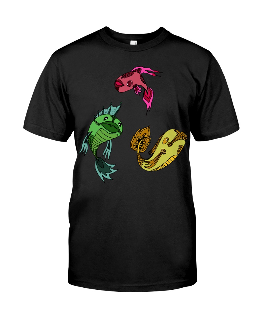 Colors Trio Fish Premium Fit Mens Tee