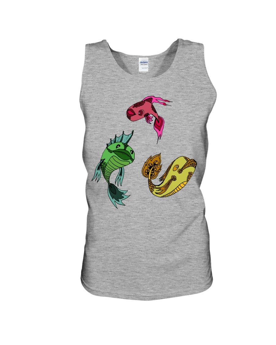 Colors Trio Fish Unisex Tank
