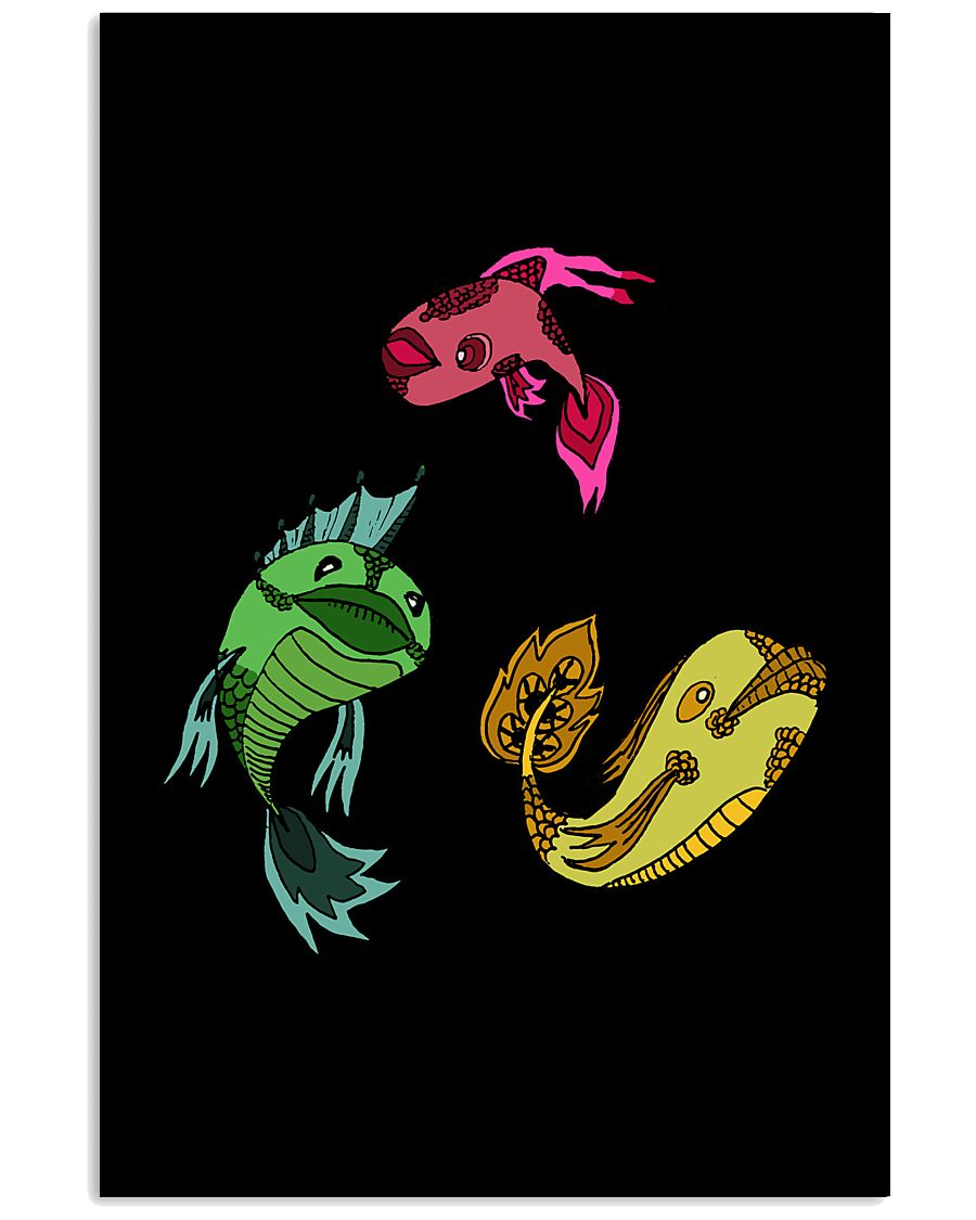 Colors Trio Fish 24x36 Poster