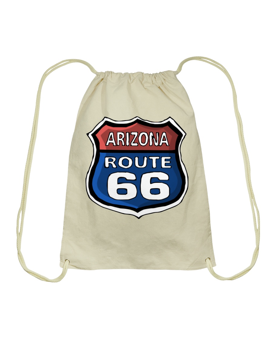Route 66 Arizona Drawstring Bag