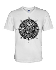 Aztecs Calendar V-Neck T-Shirt thumbnail