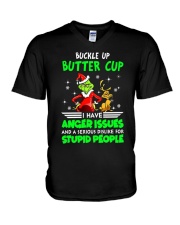 Buckle Up Butter Cup V-Neck T-Shirt thumbnail