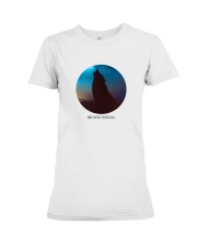 She wolf howling Premium Fit Ladies Tee thumbnail