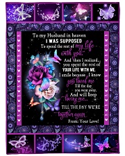 To My Husband Large Fleece Blanket - 60" x 80" front