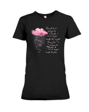 Rain Falls Because The Clouds Premium Fit Ladies Tee tile