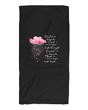 Rain Falls Because The Clouds Beach Towel tile