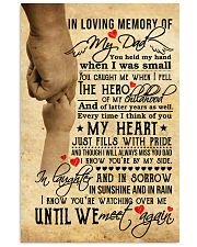 In Loving Memory Of My Dad 11x17 Poster front