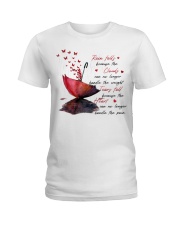 Rain Falls Because The Clouds Ladies T-Shirt tile