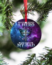 Heaven Needed A Hero Circle ornament - single (porcelain) aos-circle-ornament-single-porcelain-lifestyles-07