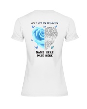 As I Sit In Heaven Premium Fit Ladies Tee tile