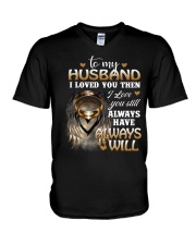 To My Husband V-Neck T-Shirt tile