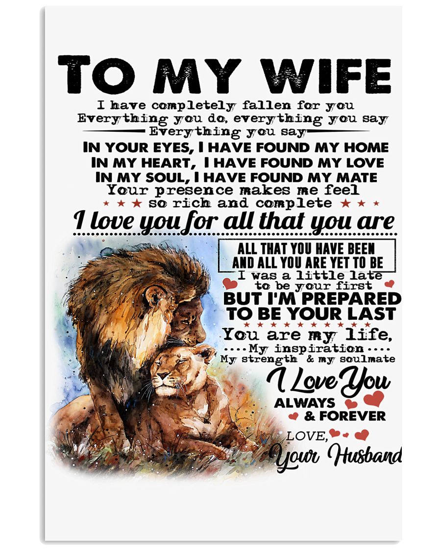TO MY WIFE B02 16x24 Poster