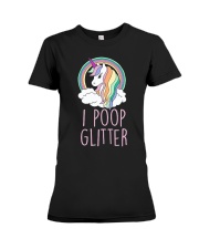 I Poop Glitter Cute Funny Unicorn Premium Fit Ladies Tee thumbnail